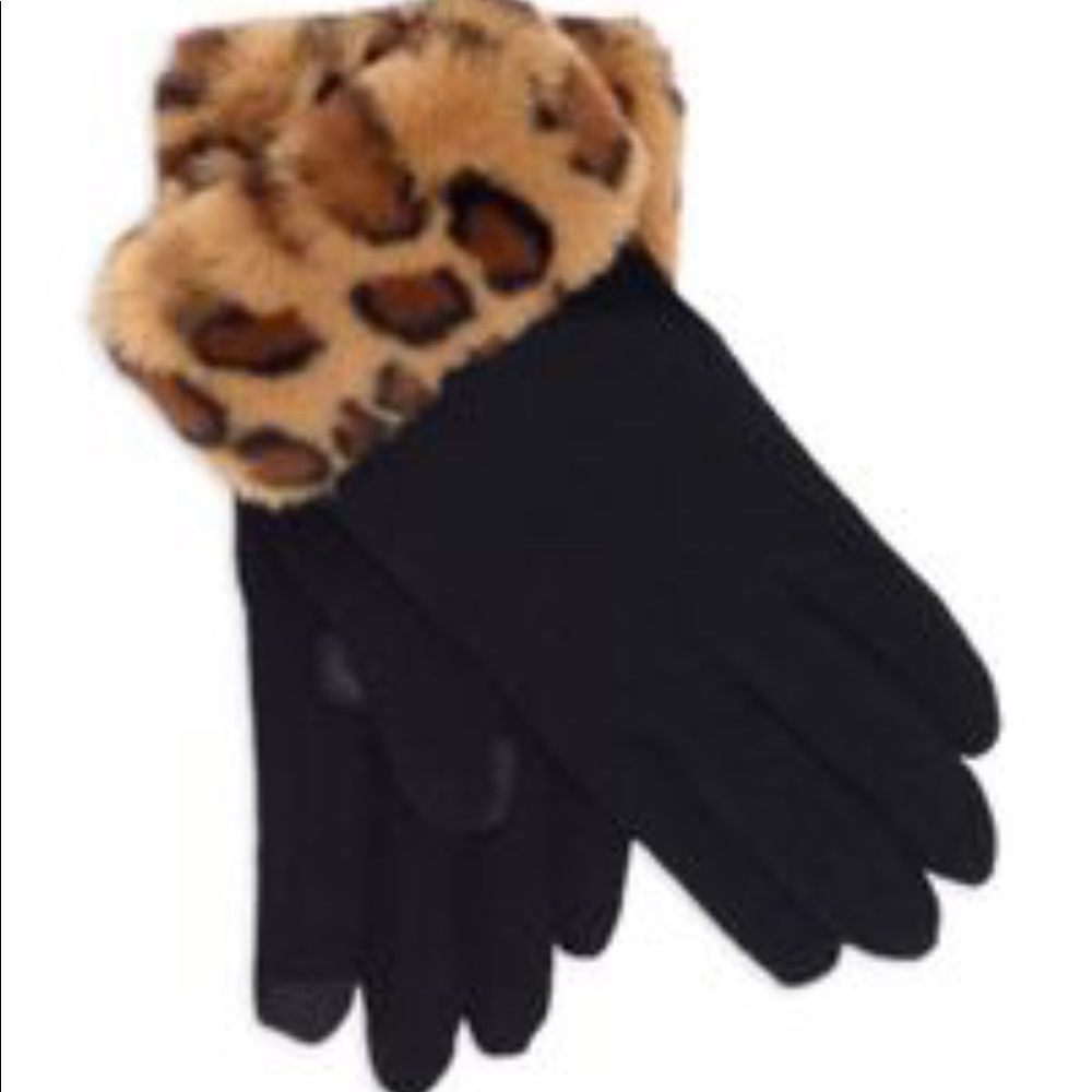 Echo New York Faux Fur Cuff Touch Glove